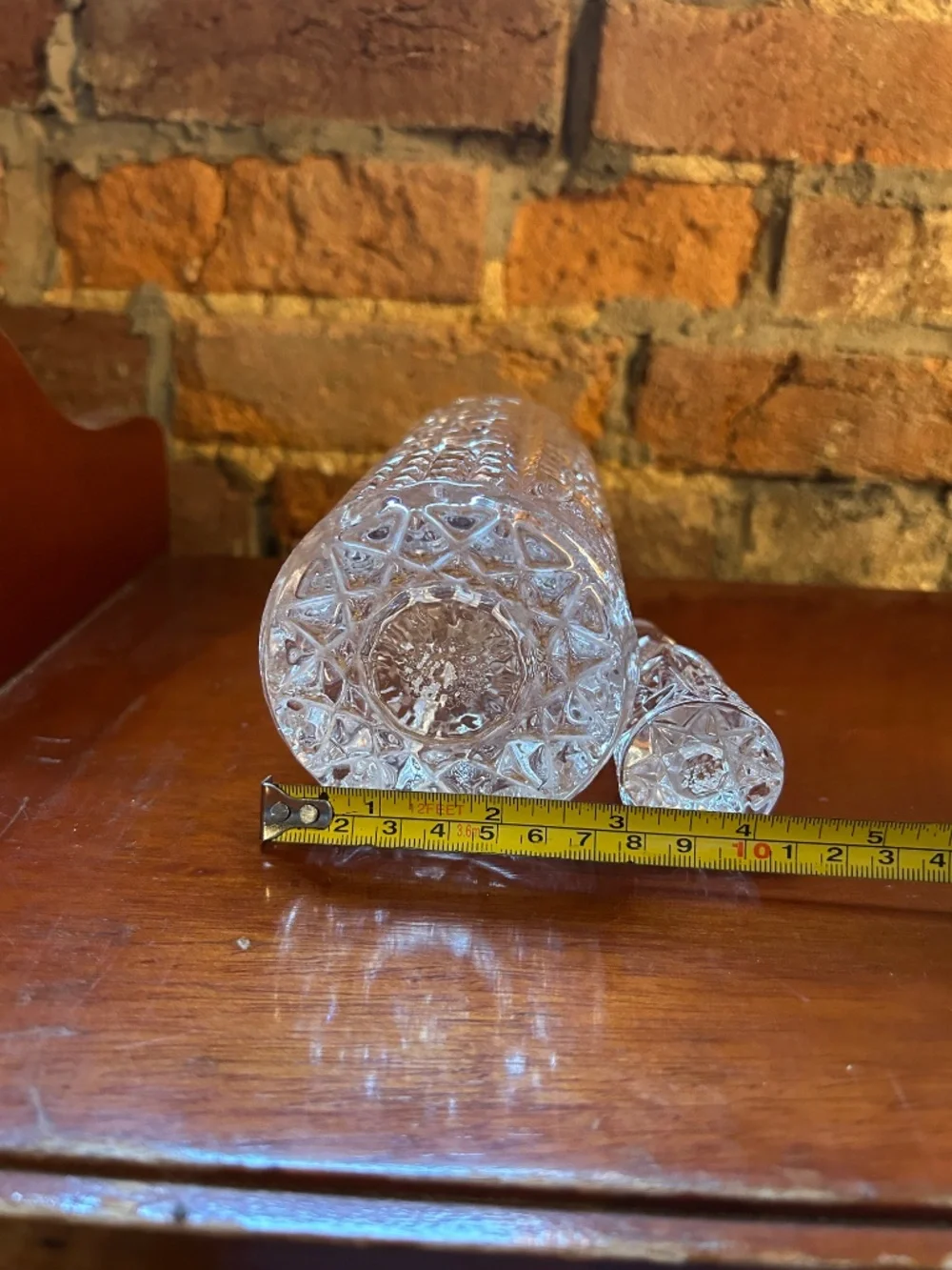Vintage Beautiful Heavy Glass Decanter
